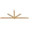 Ekena Millwork Kennewick Timber Gable Bracket, Western Red Cedar, 96"W x 40"H x 1 1/2"D x 3 1/2"F, 10/12 Pitch GBW096X40X0204KEN00SWR - alternate 4